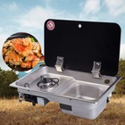 Gr-903 1 Burner Boat Caravan Rv Camper Lpg Gas Stove Hob With Sink Combo Cooktop