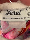 Vtg 90 s Pink Floral White Bib Collar Little Girls Dress Size 3