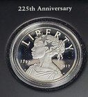 2017 American Liberty 225th Anniversary Silver Medal W ogp S441