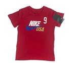 Nike Usa T-shirt  Mia Hamm  Number 9  Girls Sizes Small  7   New tag  Red