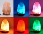 Himalayan Salt Lamp Auto Color Changing Mood Night Light Home D  cor Free Ship