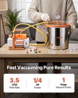Vevor 3 Gallon Vacuum Chamber With Pump 3 5 Cfm Single Stage Degassing Chamber
