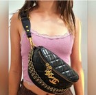 New Chanel Vip Gift Bag Chest Shoulder Bag Gold Chain Crossbody Cosmetic Bag