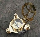 Vintage London West Maritime Antique Brass Sundial Compass Gift