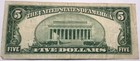 1953 A  5 Five Dollar Silver Certificate Blue Seal Note Bill Certificate