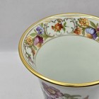 Vintage Schumann Porcelain Trumpet Vase Hand Painted Rose Pattern Bavaria 5 h 