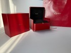 Red Cartier  Display Box     Black Interior     Elegant Storage Case