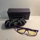 Gunnar Optiks Cruz Wakanda Forever Purple Black Authentic Gaming Glasses 55-16