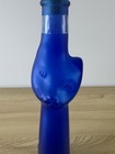 Moselland Happy Cat Cobalt Blue Glass Riesling Bottle 500ml Germany Empty Cork