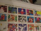 1975 50 Usa States Children Christmas Seal Stamps Full Sheet Seals Unused Mint