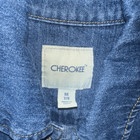 Cherokee Distressed Medium Wash 7 8 Denim Vest