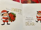 Lot Of 6 Vintage Christmas Cards Used Smash Book Junk Journal Scrapbook  38