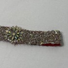 Unbranded Homemade Decorative Crystal Rhinestone Belt - Wedding Sash 32in Waist