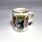 Set Of 6 Rare Vintage German Munchen Beer Ceramic Mini Stein Shot Glasses