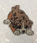Australian Shepherd Dog Red Playful Teeny Tiny Flat Acrylic Stud Earring Jewelry