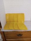 Set Of 8 Vintage Dresser Vanity cocktail Art Deco Mcm Lucite Yellow Trays
