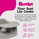 Bumbo Plastic Floor Seat Lite Baby Chair W  Removable Tray  3-12 Months  Breige