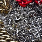 5 Pound Necklace Chain Lot Mixed Metal Plastic Craft Reseller Bulk