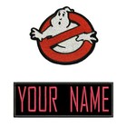 Adult Size Ghostbusters No Ghost 1   Custom Name Tag Patch Set  iron On Style 