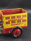 1930s Windup Marx  Speed Boy Delivery Motorcycle Lithographed Tin Toy