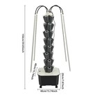 Hydroponic Growing System With Grow Light 40 Pods Indoor Hydroponic Tower Garden