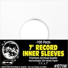 100 Archival Quality Acid-free Heavyweight Paper Inner Sleeves For 7  Vinyl R   
