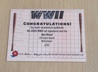 2025 Historic Autographs Ww2 World War Ii Wwii Autograph Auto Ken Wood Mlb 2 15