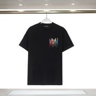 Amiris Front And Rear Colorful Letter Logo Printing Summer Short-sleeved T-shirt