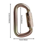 45kn Alloy Steel Auto-lock Main Carabiner Heavy Duty Rock Climbing Carabiner