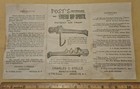 1895 Park Slope Brooklyn Maple Syrup  Fixture Spout Stelle Illustrated Brochure 