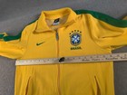 Nike Brazil Track Jacket Top Soccer Football Full Zip Mens Small Brasil Cbf