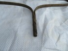 Vintage Iron Metal Garden Barn Rake Head Twisted 