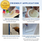 Ekopel Roll On Bathtub Refinishing Kit - Odorless Ultra Durable White Gloss - Ne