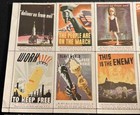 Lot Of 30 1943 Wwii Artists For Victory Miniature War Posters Stamps Series 1