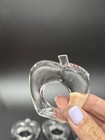 Set Of 12 Vintage Clear Lucite Acrylic Apple Napkin Rings Holders Teacher Party 