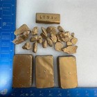 Gold Painted Rocks   Metal Bars Lot 4lb 15oz Mixed Sizes Props Craft Display