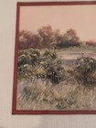 Antique W g  Russell Country Landscape Watercolor Painting 1800s