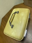 Vtg American Tourister Escort Train Case Yellow Working Combination Lock No Tray