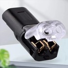 50pc 2-way Quick Wire Connectors Waterproof Locking Buckle 18-22awg Solderless