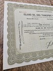 Island Oil And Transport Corporation 1922 Stock Certificate