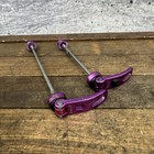 Vintage Tranzx Skewer Set Purple Violet Front Rear Bike Wheel Alloy 90s 00s Qr