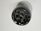 Vintage Black Amethyst   Glass Flower Frog 1930 s 