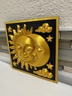 Sun And Moon Relief Wall Art 6    X 6    Celestial Antique  Style Plaque Home Decor