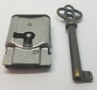 Full Mortise Lock Skeleton Key 1-1 2  X 1  Right Antique Vintage Old Desk Drawer