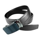 Real Leather Men Ratchet Belt Belts For Men Adjustable Automatic Buckle B09