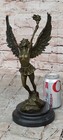 Signed Nude Angel Hot Cast Bronze Sculpture Mythical Statue Figure Figurine