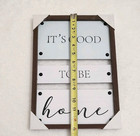 Farmhouse It s Good To Be Home Wall Art Sign Rustic Wood Metal Plaque 13x9 Decor
