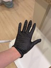 100pcs Black Nitrile Gloves Disposable 2 Boxes Heavy Duty Powder Latex Free