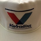 Vintage Valvoline Oil Racing Snapback Trucker Rope Hat Cap White