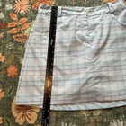 Nike Golf Dri-fit Plaid Skort Blue Purple Checkered Tennis Skirt Size 8